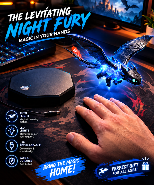 🐉 The Levitating Night Fury Dragon – Magic That Actually Floats! Only Rs. 999