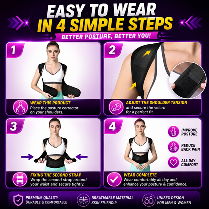 Get Unisex Posture Corrector Belt at Just ₹599 [50% OFF]
