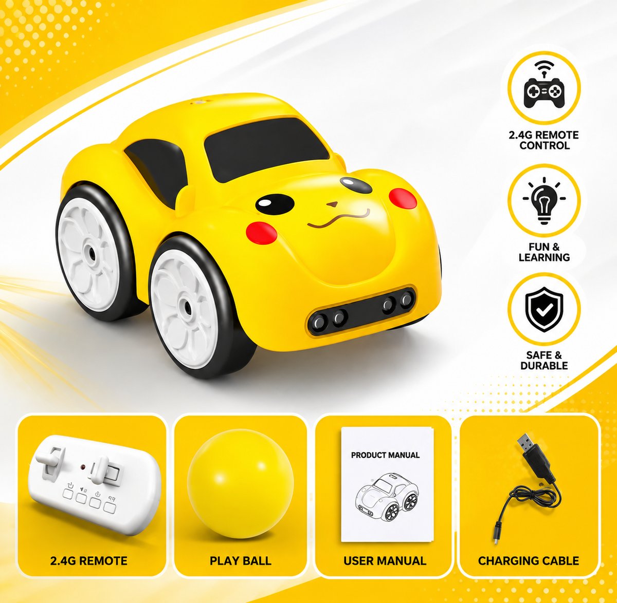 Advanced Mini RC Smart Car | Auto Follow-Me + Remote Control | Buy 1 Get 1 Free | ₹699